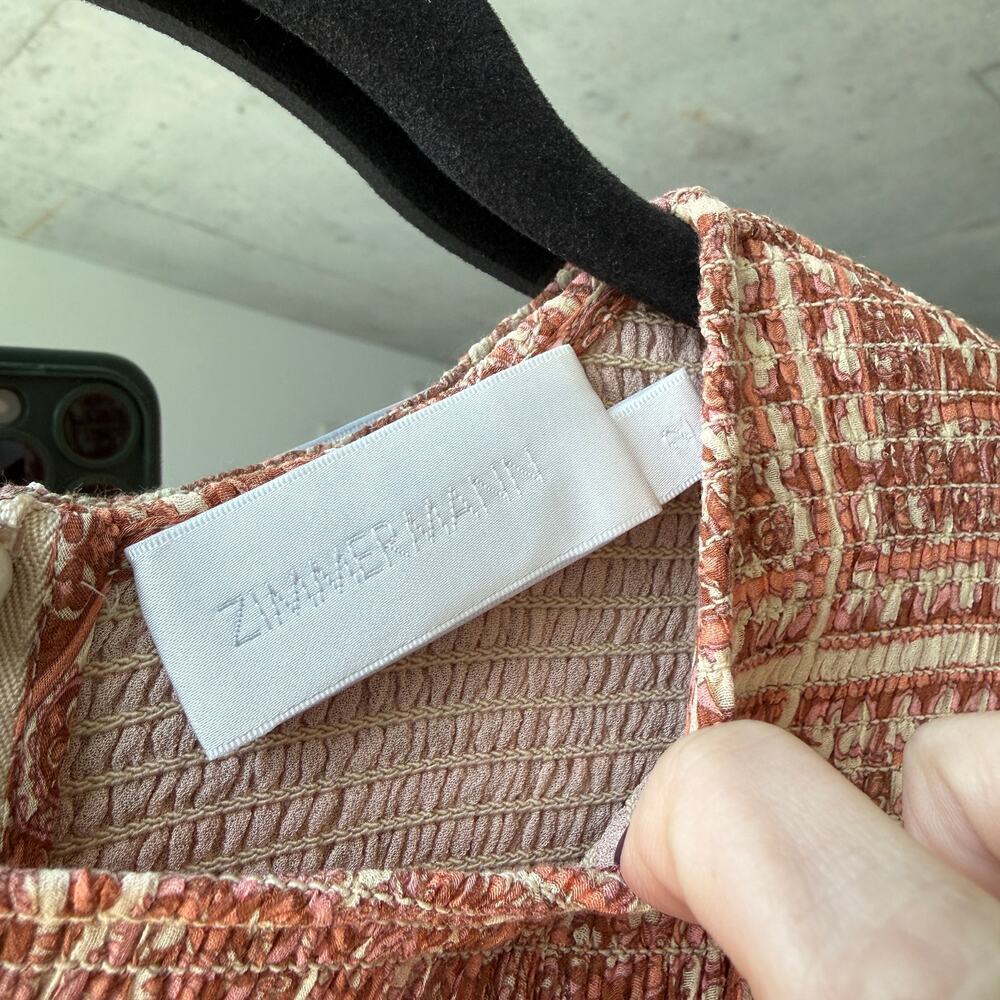 Zimmermann Primrose Paisley Crinkle Maxi Dress - Picture 4 of 4